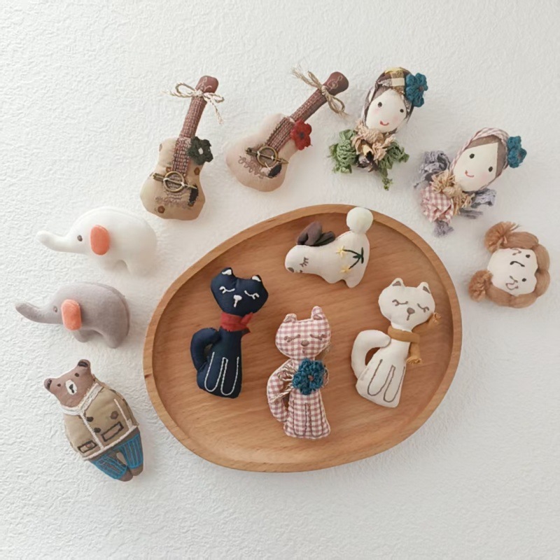 Handmade Cotton Linen Brooch 2 - Japan Lifestyle And Culture 评论和价格