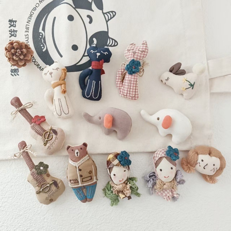 Handmade Cotton Linen Brooch 2 - Japan Lifestyle And Culture 评论和价格