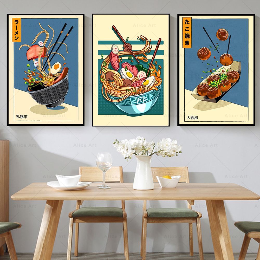 Japanese Style Poster Kitchen  - Japanese Food Lifestyle 评论和价格